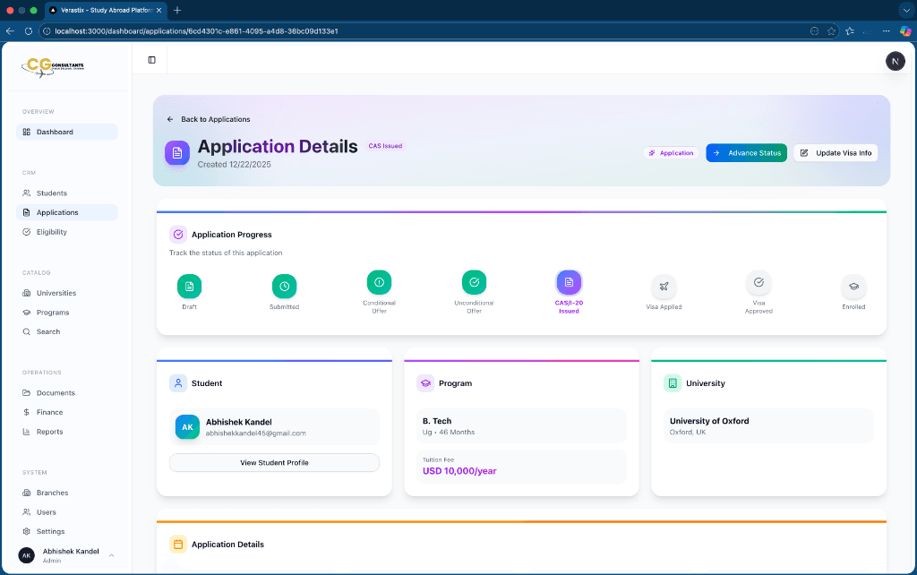 Application Tracking